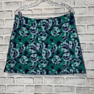 Tranquility by Colorado Clothing Floral‎ Mini Skort - Green and Blue size Large